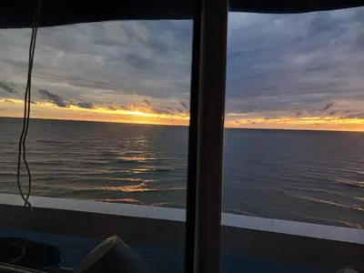 a view of the ocean from a cruise ship at Apartamento con hermosa vista al mar en cartagena de indias in Cartagena de Indias