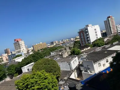 a view of a city with buildings and trees at Habitación en apartamento compartido al frente del cc Unico in Barranquilla
