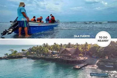a group of people on a boat in the ocean at Deluxe Family Suite - In front of the sea in Moñitos