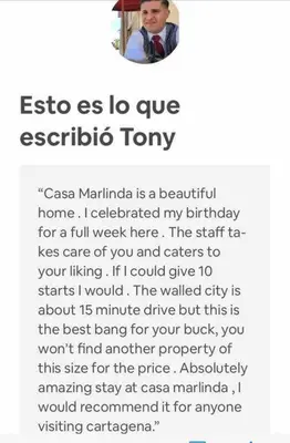 a text message sent to a man in a tuxedo at dhozt Marlinda Beach House. Cartagena Colombia in Cartagena de Indias