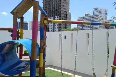 a playground with a swing at Apartamento - Edf Acuarium - Torices in Cartagena de Indias