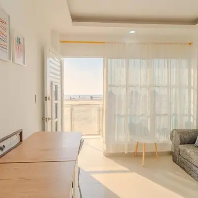 Apartamentos el mochilero frente a la playa piso 1 apto 1