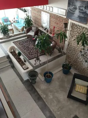 a model of a living room with furniture and plants at Vista al Mar in Cartagena de Indias