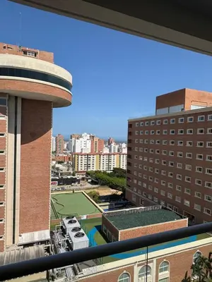 a view of a tennis court from a building at Apto moderno frente CC Buenavista, lujo y vistas in Barranquilla