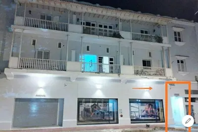 a large white building with balconies on top of it at Apartamento centro Histórico -303 in Cartagena de Indias
