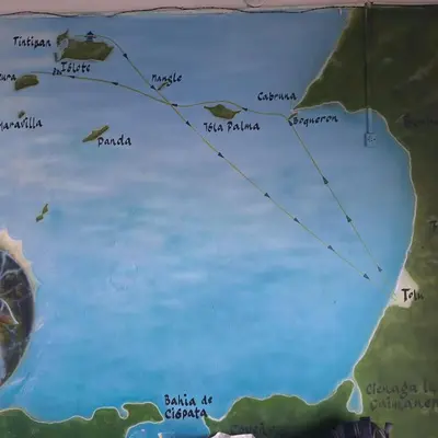 a map of the island of papua new guinea at Alojamiento Familiar #2 - La mejor playa y mar in Puerto Viejo