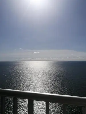 a view of the ocean from a cruise ship at Inolvidables atardeceres en Cartagena in Cartagena de Indias