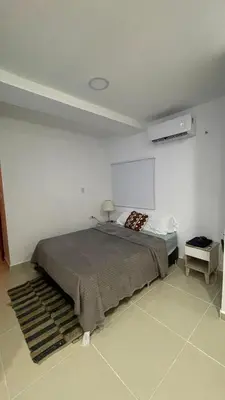 a bedroom with a bed in a room at Holtalia in Santiago
