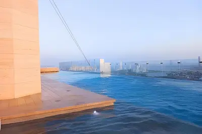 a view of a river from the top of a building at Brand New, 3blocks from Walled C, Stunning Views in Cartagena de Indias