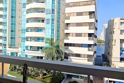a view from the balcony of a building at Precioso Apto a pasos de la playa, ubicación ideal in Cartagena de Indias