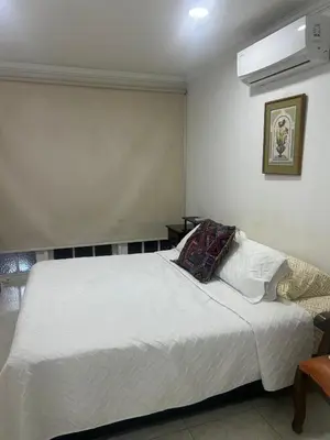 a bedroom with a large white bed with two pillows at Cristoforo Colombo CARTAGENA