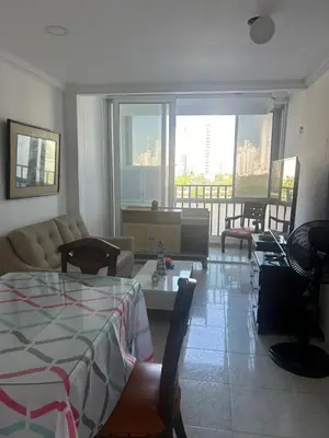 a living room with a couch and a table at Cristoforo Colombo CARTAGENA