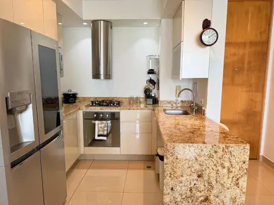 a kitchen with a sink and a counter top at Moderno Apartamento 1504 in Cartagena de Indias