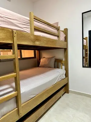 a couple of bunk beds in a room at Casa Murillo Toro in Cartagena de Indias