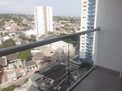 a view of a city from the balcony of a building at nice and affordable in Cartagena de Indias