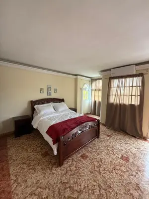 a bedroom with a large bed in a room at Hotel San Francisco Inn in Barranquilla