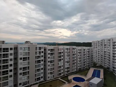 an aerial view of a large apartment building at Apartamento, Barranquilla - Miramar in Barranquilla