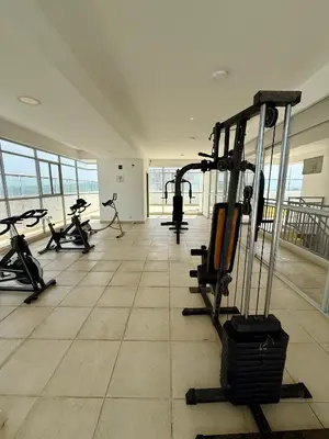 a gym with several exercise bikes in a room at Casa Ingrid in Cartagena de Indias