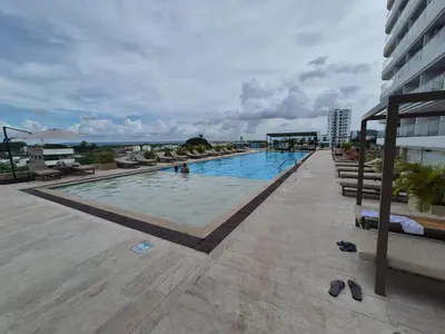 a large swimming pool on top of a building at Olas & relax Cartagena in Cartagena de Indias