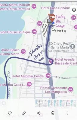 a map of santa margarita martinica at Suite hm caribe in Santa Marta