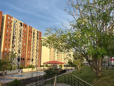 a park with a gazebo and some buildings at Comodo apartamento en el norte de Barranquilla in Barranquilla