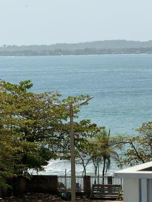a view of the ocean from a house at Lujoso Apartamento en Cartagena in Cartagena de Indias