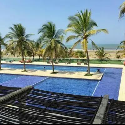 Cartagena la Boquilla amobaldo vista directa al mar a pocos pasos de playa