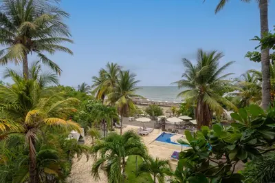 a view of the beach from the resort at Grand Sirenis Cartagena in Cartagena de Indias