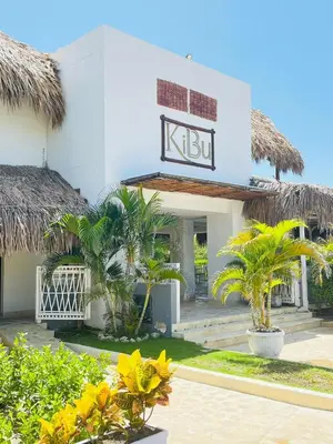 a building with a sign on the front of it at Santo Manglar Cartagena Life Wellness Spa Hotel in Cartagena de Indias