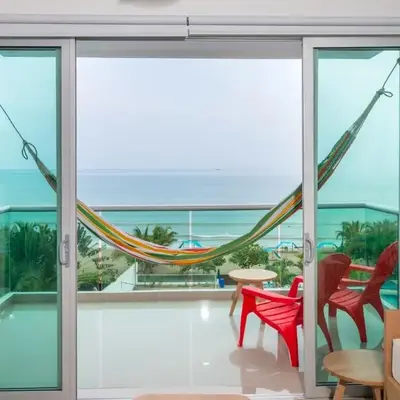 Magico Apartamento Frente al Mar 3 Habitaciones AR44