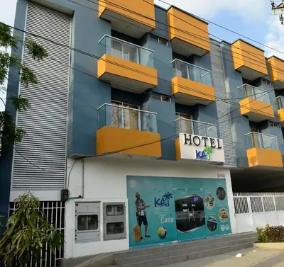 a hotel in front of a building at Hotel Kai Soledad Atlántico in Soledad