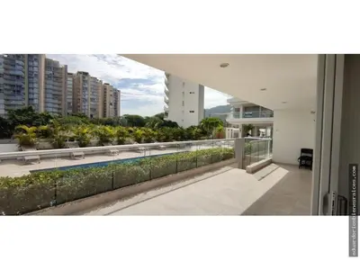 a view from the balcony of a building at Santa Marta Apartamento en Bello Horizonte in Santa Marta