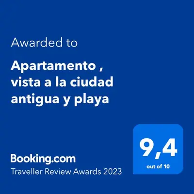 a blue text box with the words explained to apartmentina via a la guided at Apartamento , vista a la ciudad antigua y playa in Cartagena de Indias